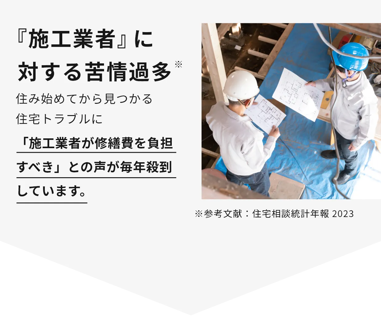  施工業者に対する苦情過多